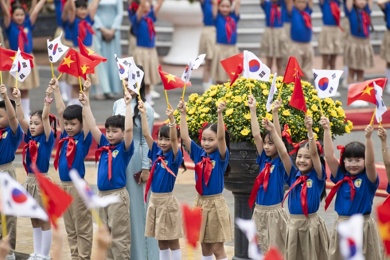 Tổng Bí thư, Chủ tịch nước Tô Lâm chủ trì lễ đón Tổng thống Hàn Quốc Lee Jae Myung  -5