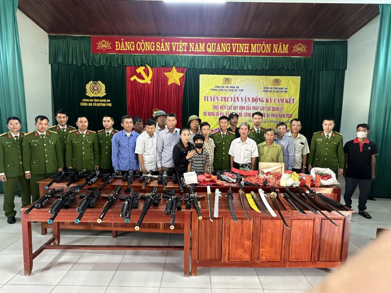 Hiệu quả từ công tác đấu tranh, phòng ngừa tội phạm liên quan đến vũ khí, vật liệu nổ trên địa bàn Nghệ An -0