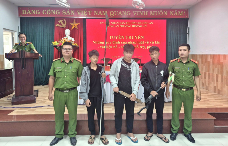 Công an cấp xã ở Huế sáng tạo, đổi mới cách thức tuyên truyền pháp luật đến thanh, thiếu niên -0