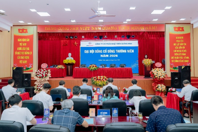 Công ty cổ phần Nhiệt điện Quảng Ninh tổ chức thành công Đại hội đồng cổ đông thường niên năm 2026 -0