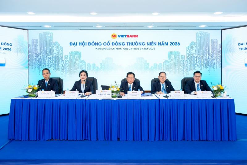 Vietbank tổ chức thành công ĐHĐCĐ thường niên 2026, thông qua nhiều mục tiêu tăng trưởng quan trọng -0