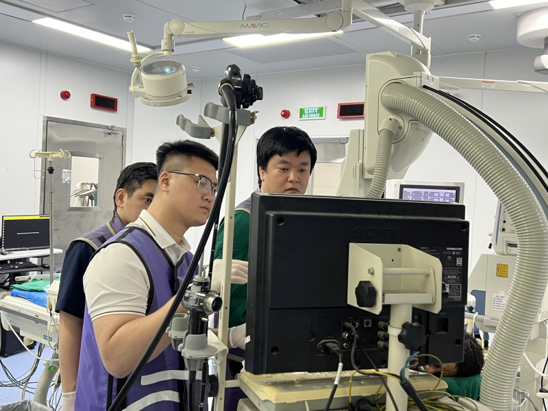 Bệnh viện 19-8 phát hiện sớm và loại bỏ tiền ung thư đường tiêu hoá qua nội soi -0