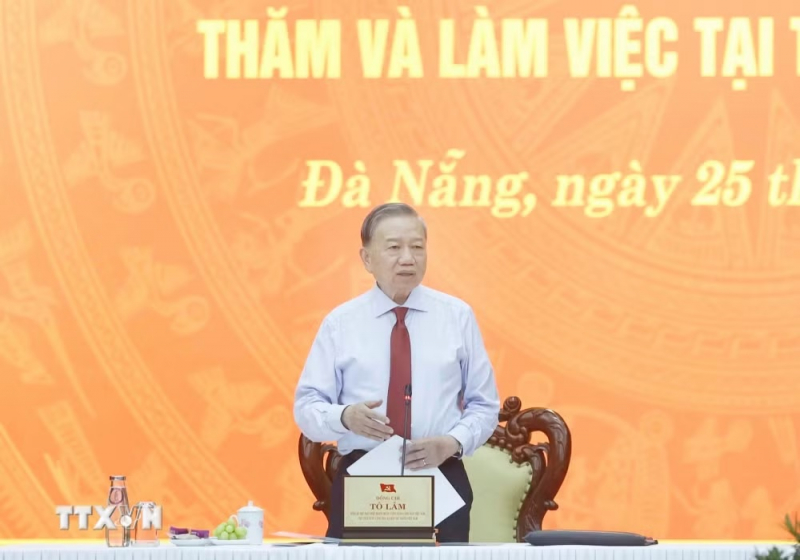 Tổng Bí thư, Chủ tịch nước Tô Lâm: Xây dựng Đà Nẵng thành 1 cực tăng trưởng lớn -0