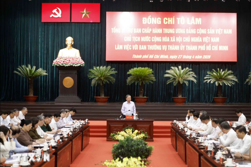 Tổng Bí thư, Chủ tịch nước Tô Lâm: TP Hồ Chí Minh phải đi đầu, biến các nghị quyết chiến lược thành thực tiễn sống động -0