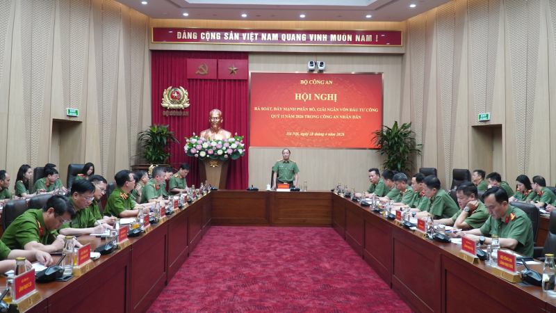 Đẩy mạnh phân bổ, giải ngân vốn đầu tư công Quý II trong Công an nhân dân -0