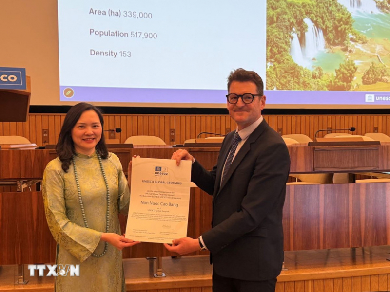 Công viên địa chất Non nước Cao Bằng tiếp tục được UNESCO vinh danh -0