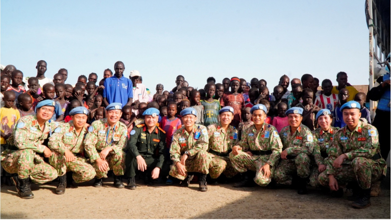 Lực lượng gìn giữ hòa bình Việt Nam tại Nam Sudan triển khai nhiều hoạt động ý nghĩa nhân dịp 30/4 và 1/5 -0