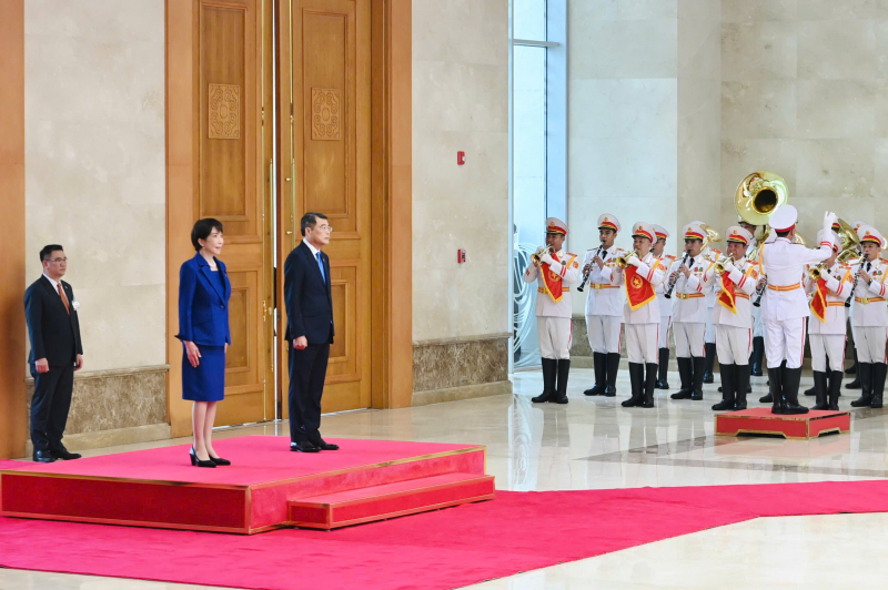 Thủ tướng Lê Minh Hưng chủ trì lễ đón Thủ tướng Nhật Bản -1