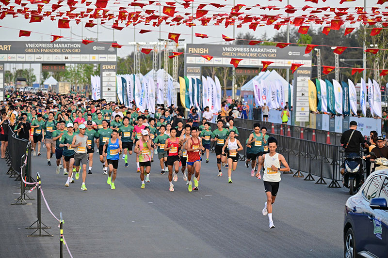 Cần Giờ đẹp mê hoặc trong ngày tranh tài VnExpress Marathon Green Paradise 2026 -0