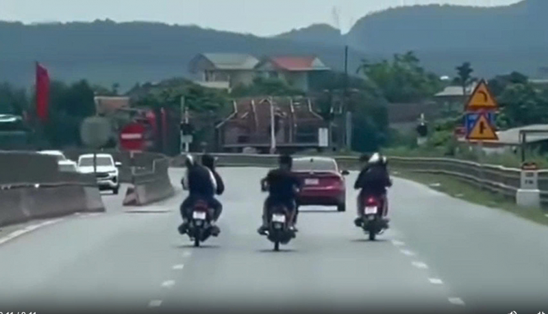 Xử phạt gần 50 triệu đồng nhóm thanh thiếu niên “đánh võng” trên QL1A -0