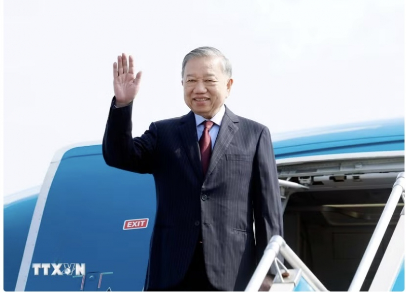 Tổng Bí thư, Chủ tịch nước Tô Lâm lên đường thăm cấp Nhà nước tới Cộng hòa Ấn Độ -0