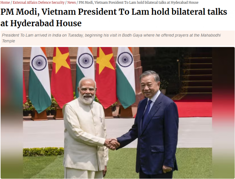 Báo chí quốc tế đánh giá cao chuyến thăm Ấn Độ của Tổng Bí thư, Chủ tịch nước Tô Lâm -0