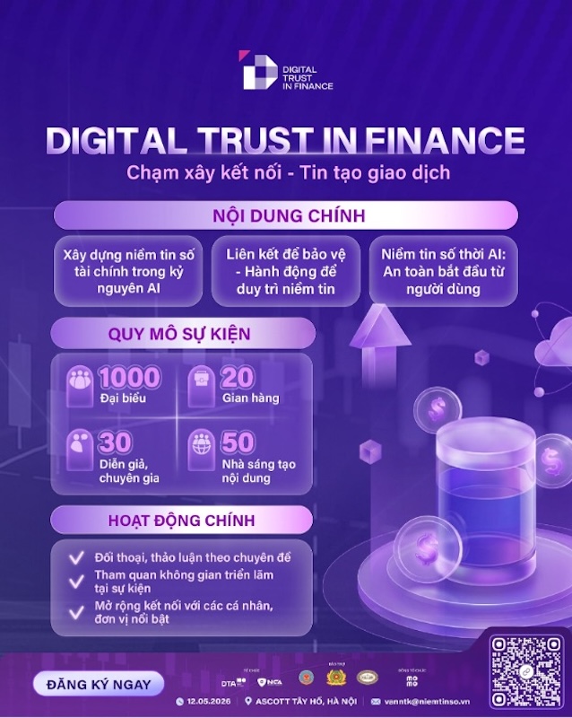 Tài sản số và bài toán niềm tin: Chủ đề “nóng” tại Digital Trust in Finance 2026 -0