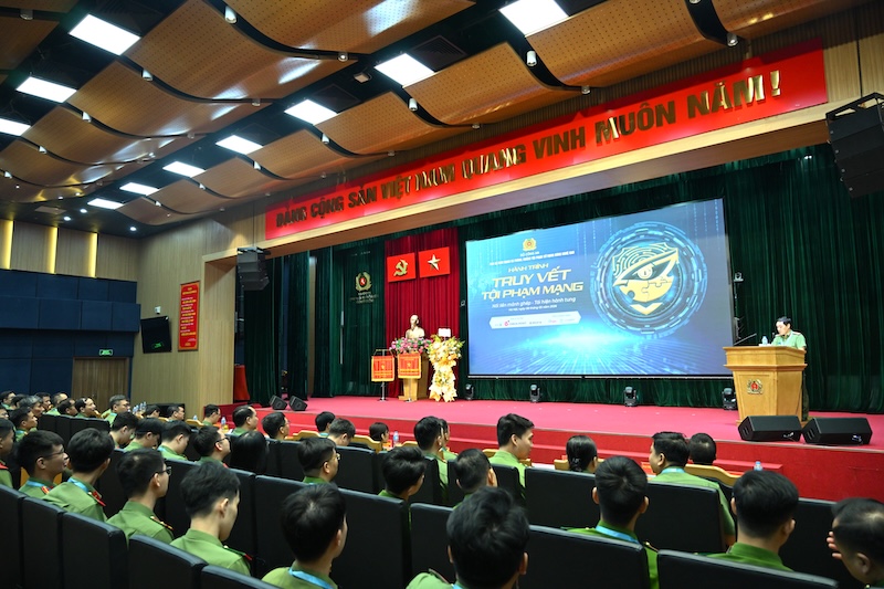 14 đội thi đến từ Công an 8 tỉnh tham dự cuộc thi “Hành trình truy vết tội phạm mạng” -0