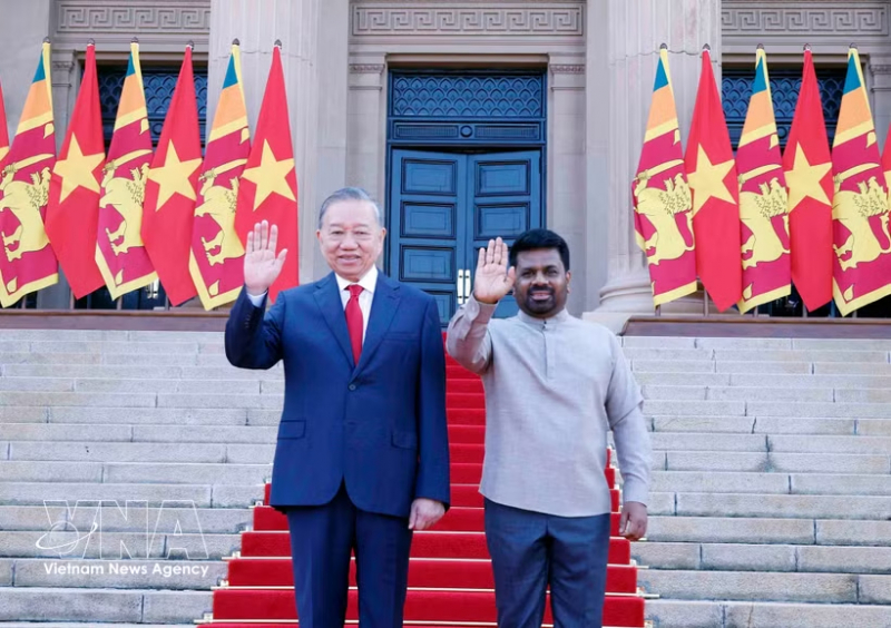 Sri Lanka stages welcome ceremony for top Vietnamese leader with 21-gun salute -0