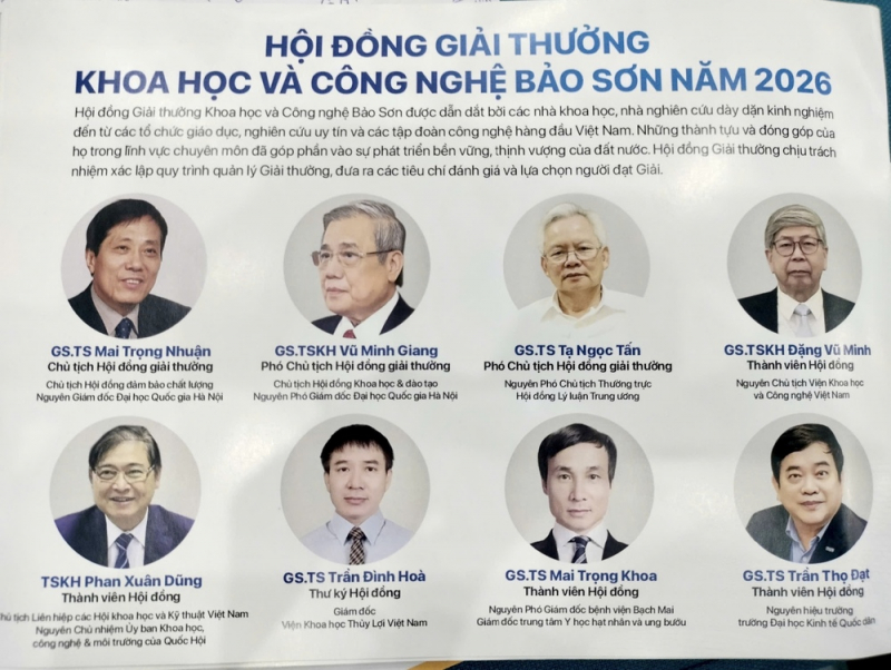 Phát động Giải thưởng Khoa học và Công nghệ Bảo Sơn 2026 -0
