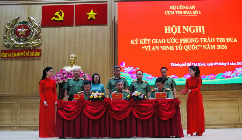Cụm thi đua số 1 - Bộ Công an ký kết Giao ước thi đua “Vì an ninh Tổ quốc” năm 2026 -8