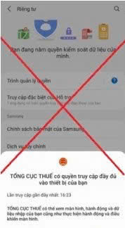 Một cơ sở kinh doanh bị lừa tiền vì cảnh báo ứng dụng giả mạo cơ quan thuế -0