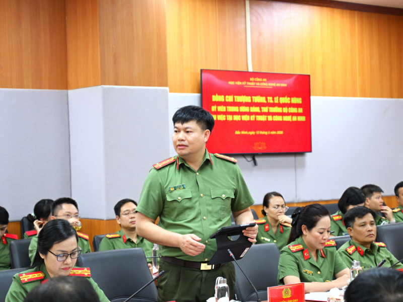 Tập trung các giải pháp đột phá phát triển Học viện Kỹ thuật và Công nghệ an ninh xứng tầm với tên gọi mới -0