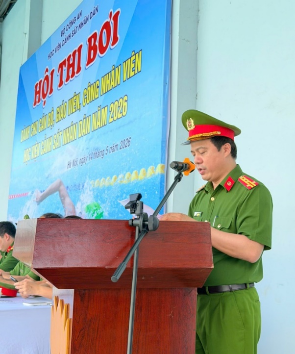 Sôi nổi Hội thi bơi dành cho cán bộ, giảng viên, công nhân viên Học viện CSND năm 2026 -0