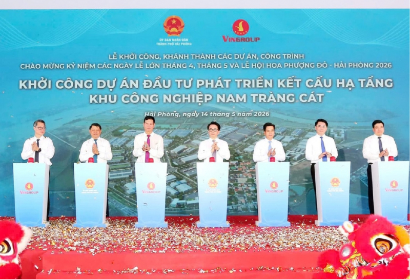 Hải Phòng đồng loạt khởi công, khánh thành 14 dự án công trình trọng điểm -0