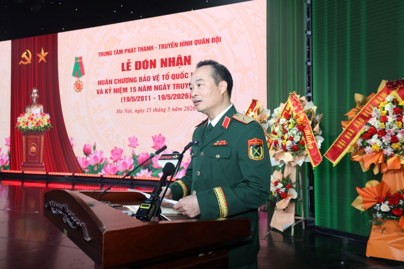 Trung tâm Truyền hình – Phát thanh Quân đội đón Huân chương bảo vệ Tổ quốc hạng Ba -0