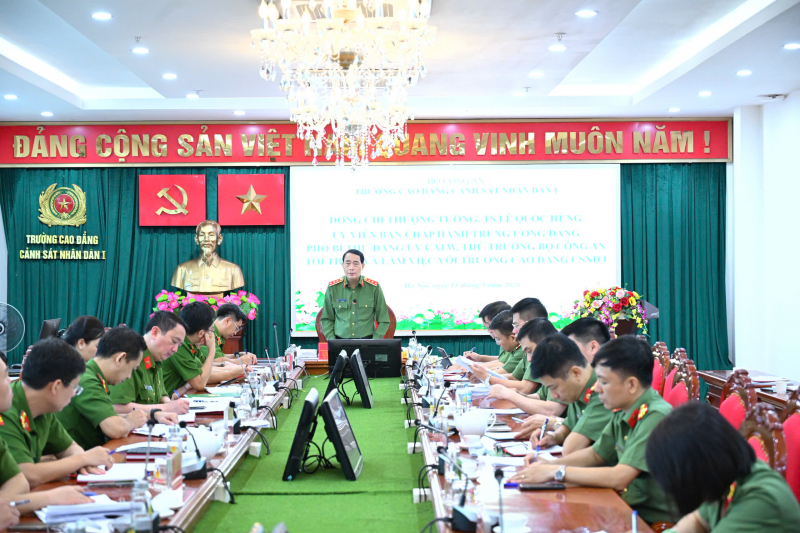 Trường Cao đẳng CSND I cần đổi mới phương pháp đào tạo, lấy thực tiễn chiến đấu làm trung tâm